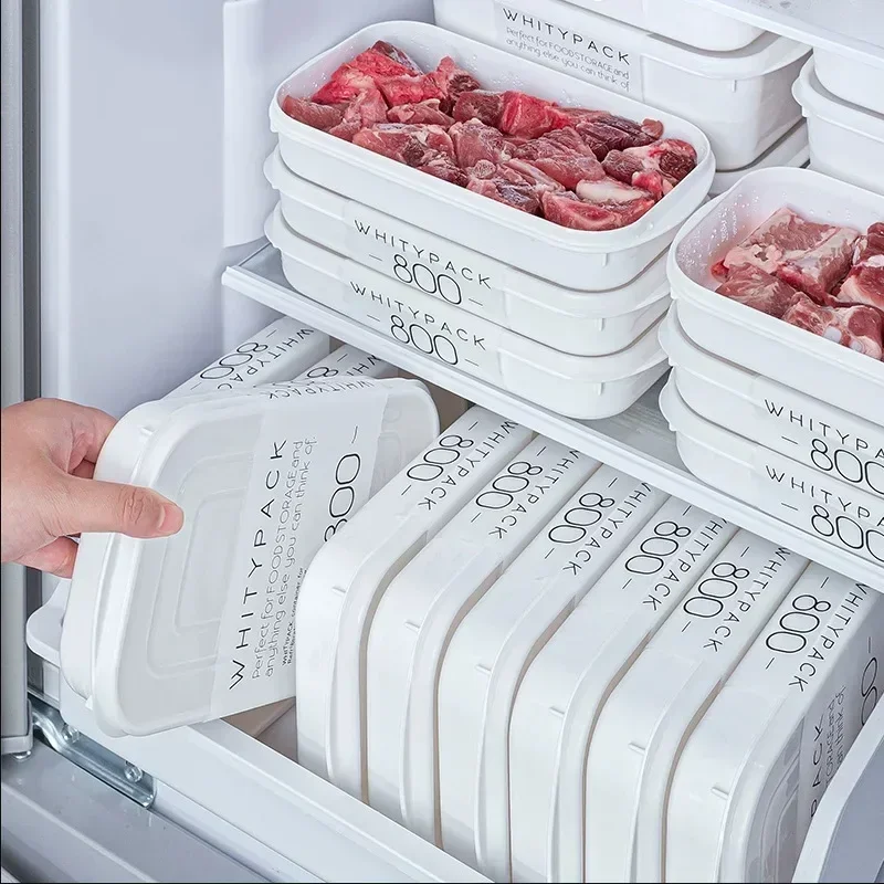 Refrigerator Fresh-keeping Box Plastic Storage Box with Lid for Food Grade Refrigerators Fruit Fresh-keeping Frozen Sealed Box