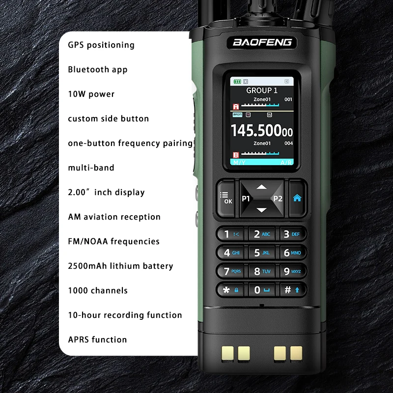 New BAOFENG DM32 Walkie Talkie DMR GPS 10W   Programming Multi Band Wireless Copy Frequency Type-C UV32 Ham 2 Way Ra 5