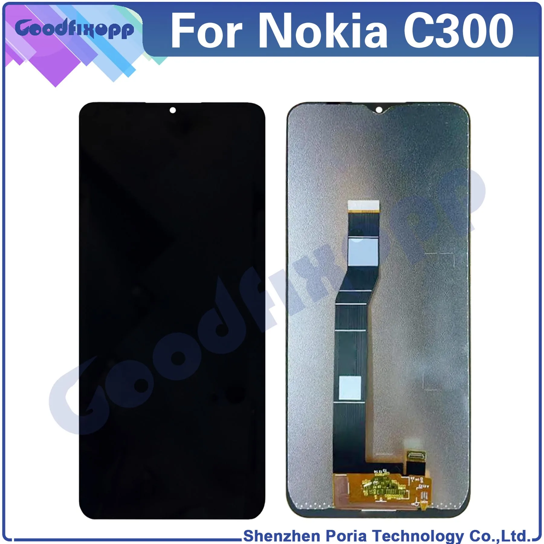 

For Nokia C300 LCD Display Touch Screen Digitizer Assembly Repair Parts Replacement