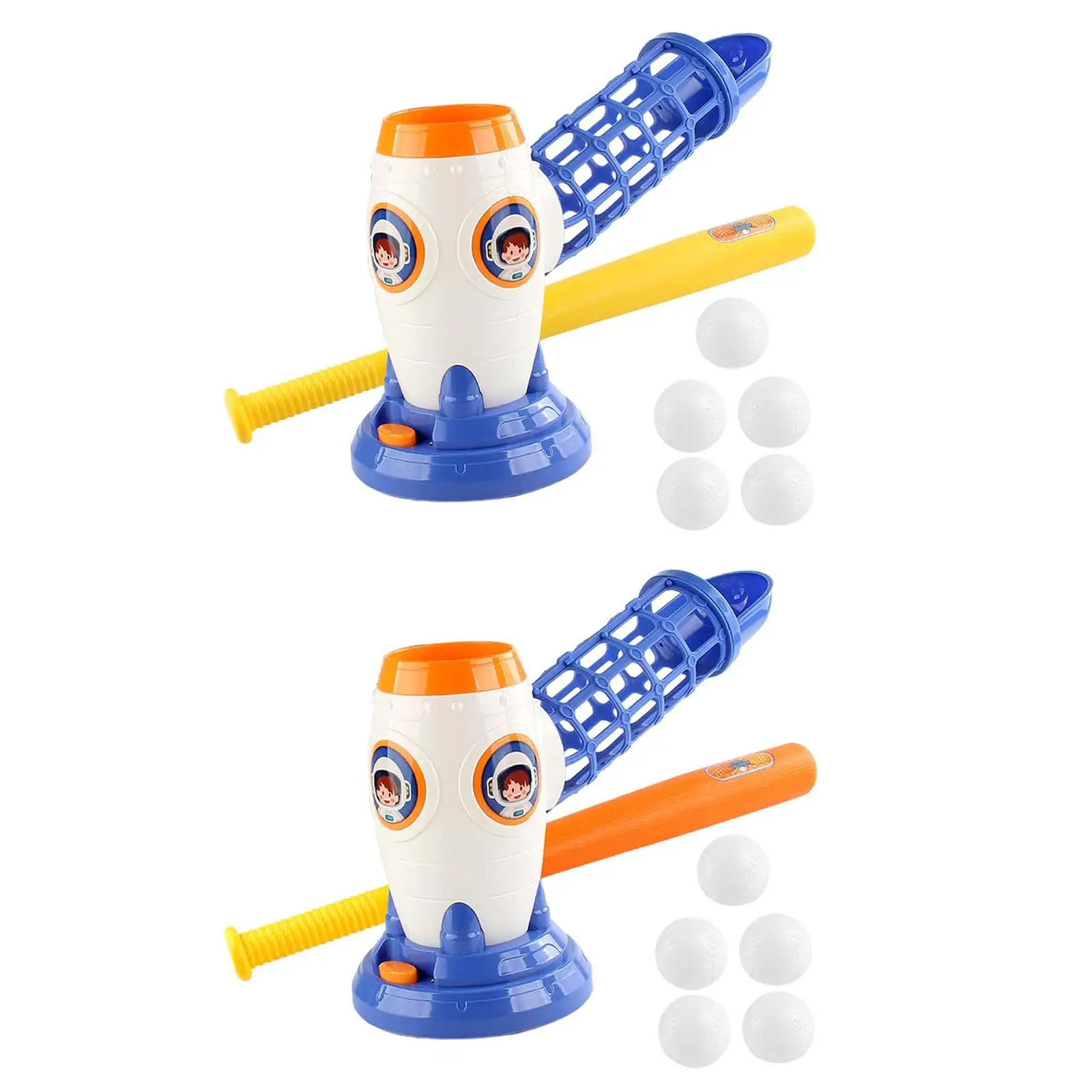 Baseball Pitching Machine Automatic Cute Baseball Trainer Baseball Launcher for Kids Children Entertainment Garden Backyard