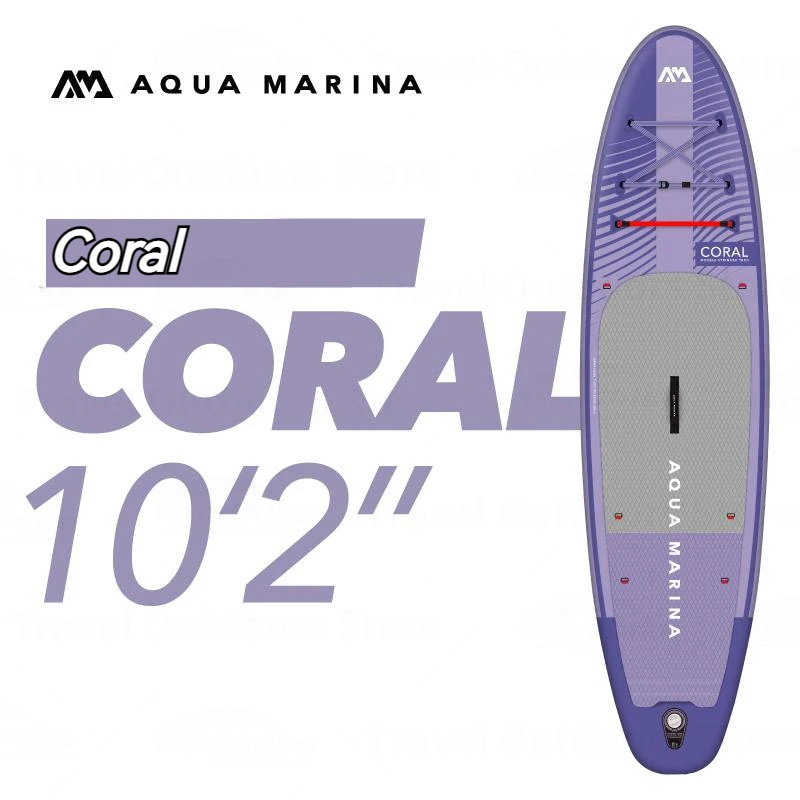 Aqua Marina Coral 2023 New Purple Ultralight Portatile Gonfiabile Stand Up Paddle Board Sup Board Water Sport Surf Accessori