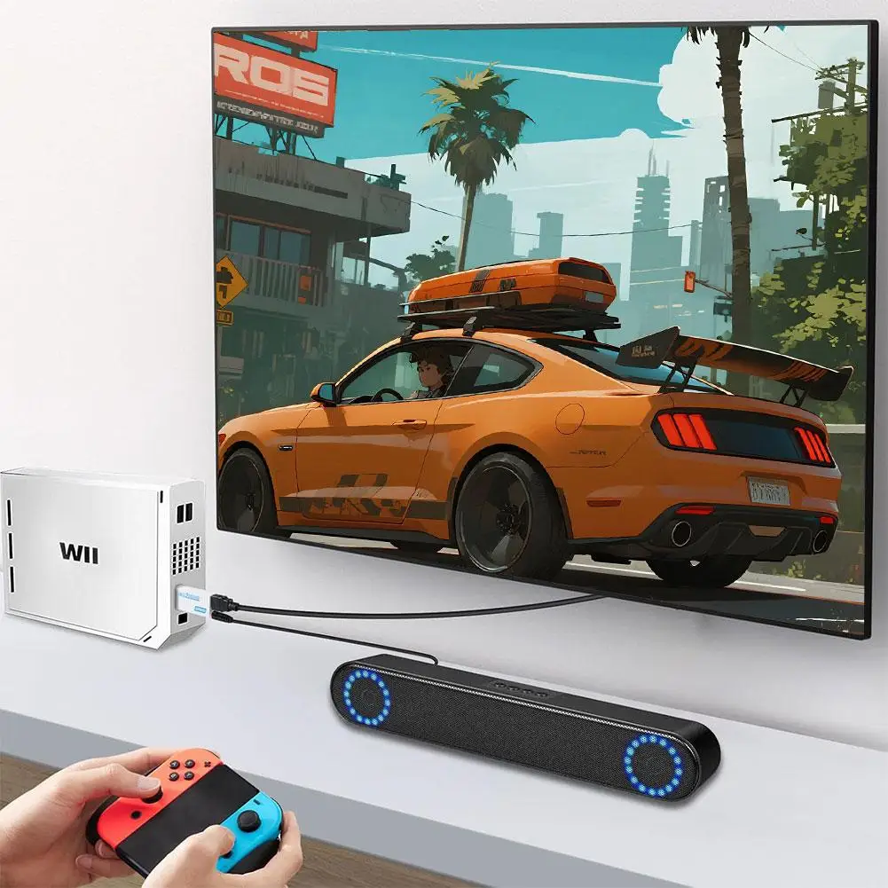 Wii 콘솔용 1080P HDMI 호환 어댑터 풀 HD 컨버터, PC HDTV 모니터 디스플레이용 동기화된 오디오 및 비디오 출력