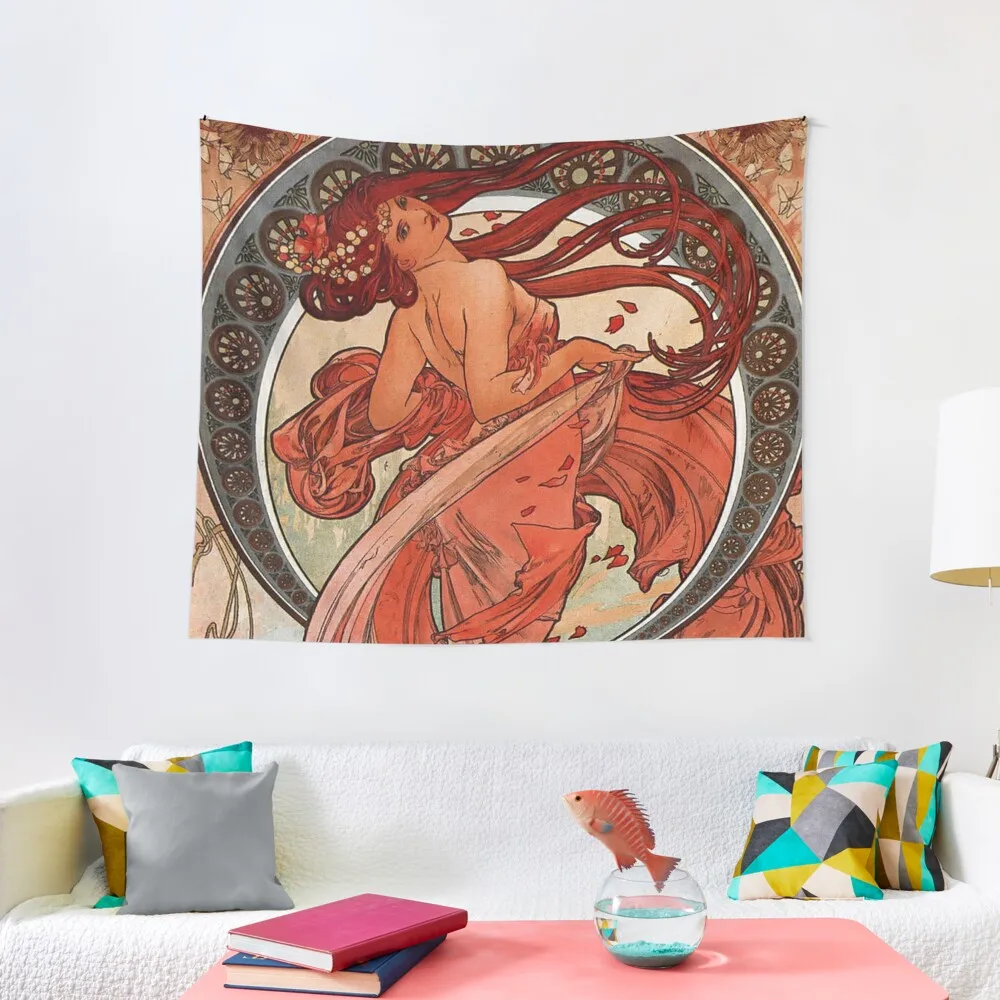 Alphonse Mucha - Dance Tapestry Room Decor For Girls Decor For Room Estetica Room Decors Arazzo