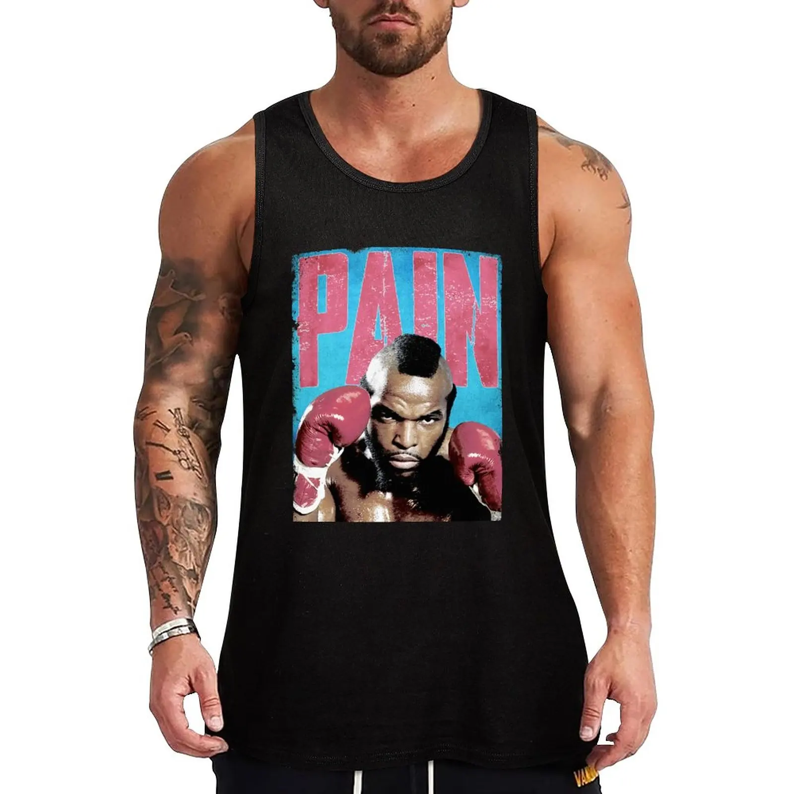 

New Pain Tank Top gym clothing Gym man Bodybuilding clothing man