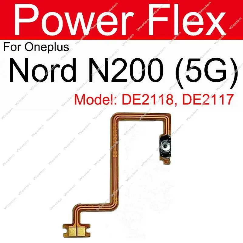 Câble Flex Bouton Volume Pour OnePlus Nord 2 5G - Pièce De Rechange Neuve, Marque Mobi7