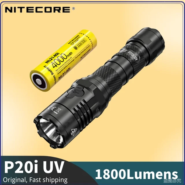 Lampe Torche tactique Nitecore P20i 1800Lumens, flash aveuglante parfaite  pour l'auto défense