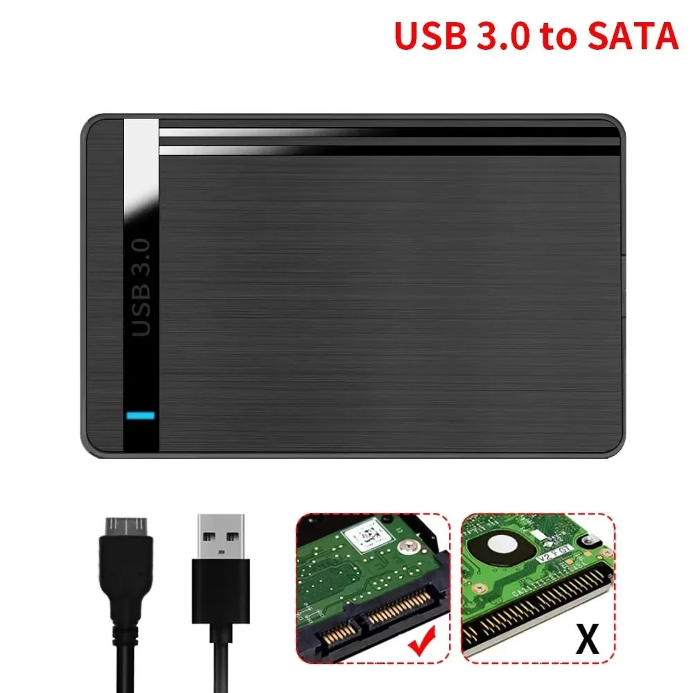 2.5" SATA Hard Disk Box USB 3.0 HDD Enclosure Mobile Hard Drive Case for SSD External Storage HDD Box 6Gbps Speed Plug and play