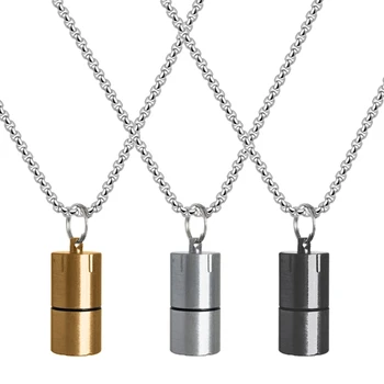 Mini Lighters for Case Necklace Pendant Chain Hip Hop Jewelry Practical Decoration