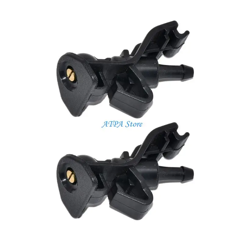 U13C 2pcs 앞 유리 와셔 제트 노즐 2010-2014 BB5Z-17603-A 용 자동차 액세서리 교체 와이퍼 노즐
