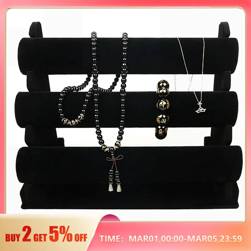 Organizador de joyas de mesa para relojes, soporte de 3 niveles para exhibición de joyas, Accesorios de belleza, ahorro de organizadores de escritorio