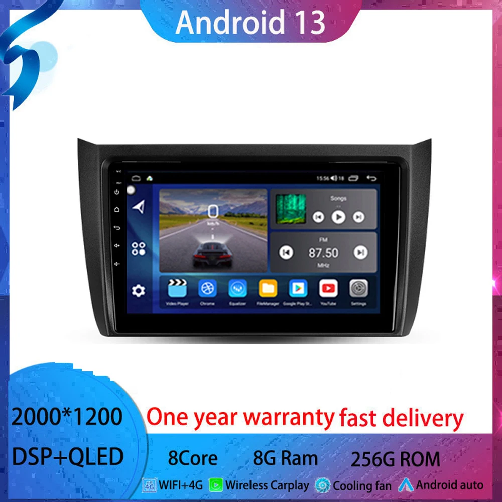 

9 "android13 For Lifan 620EV 650EV 2015-2019 Car Radio GPS Navigation Carplay Multimedia Player Auto Stereo No2 din DVD tv box