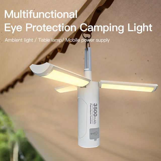 Led Camping Light Inflatable Folding Lamp Outdoor Waterproof Light Lantern  Battery Powered Tent Lights Emergency Ambient Lamp - AliExpress