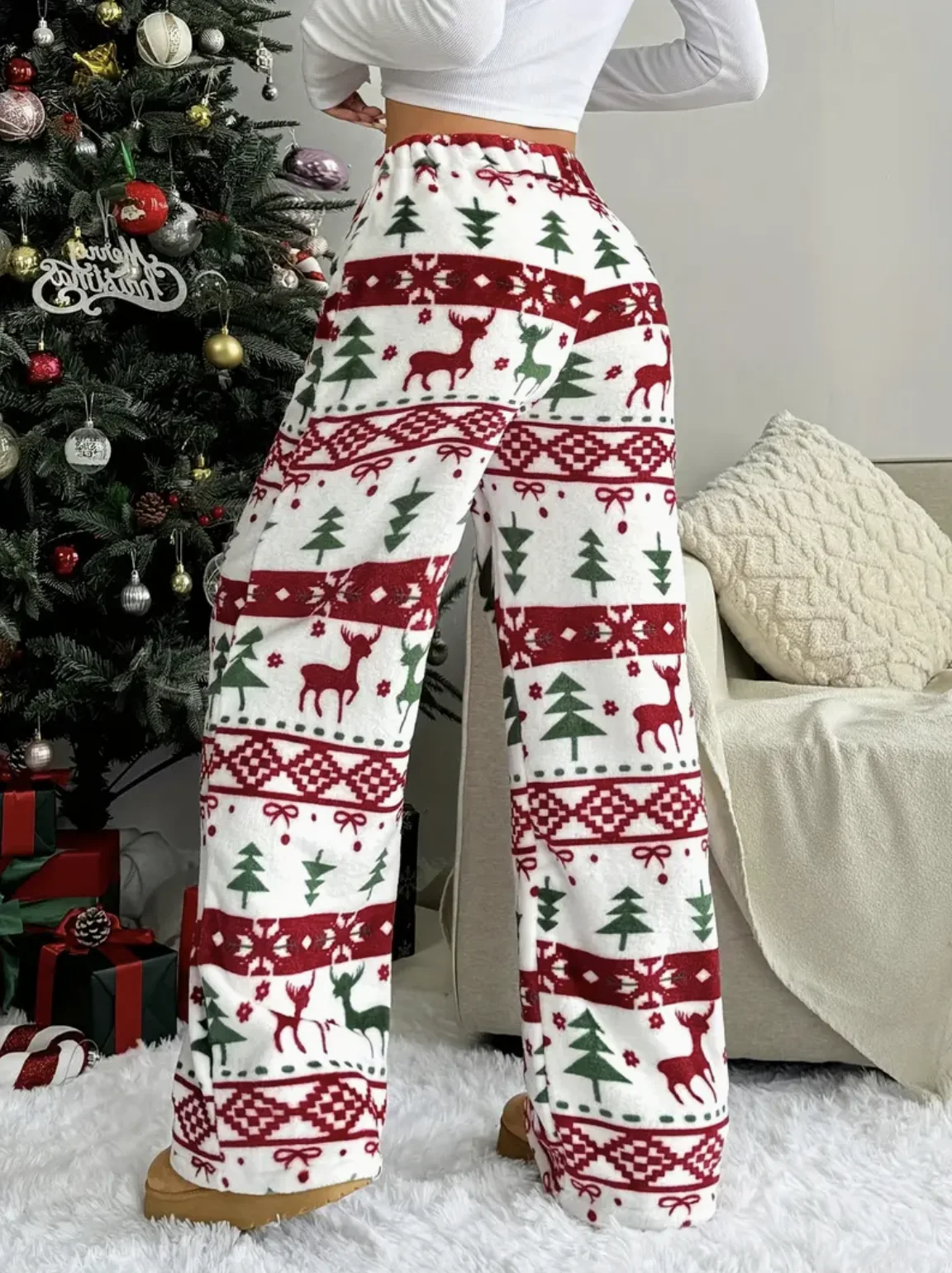 Abbigliamento da donna elegante casual alla moda sport all'aria aperta casa calda, pantaloni lunghi elastici autunnali e invernali Abbigliamento da donna - immagine 2