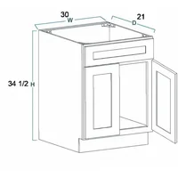 Bathroom Vanity Sink Base Ready-to-Assemble Bathroom Cabinet 24"/30'/36" Width (Vanity Base in Espresso Shaker, 30 inch) 2