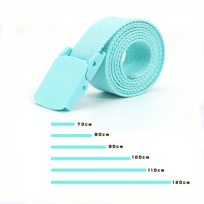 Colorful Nylon Tactical Belt Kids Kawaii Cute Fashion Clothing Accessories Canvas Youth Girdle Gothic Children Boys Girls images - 6