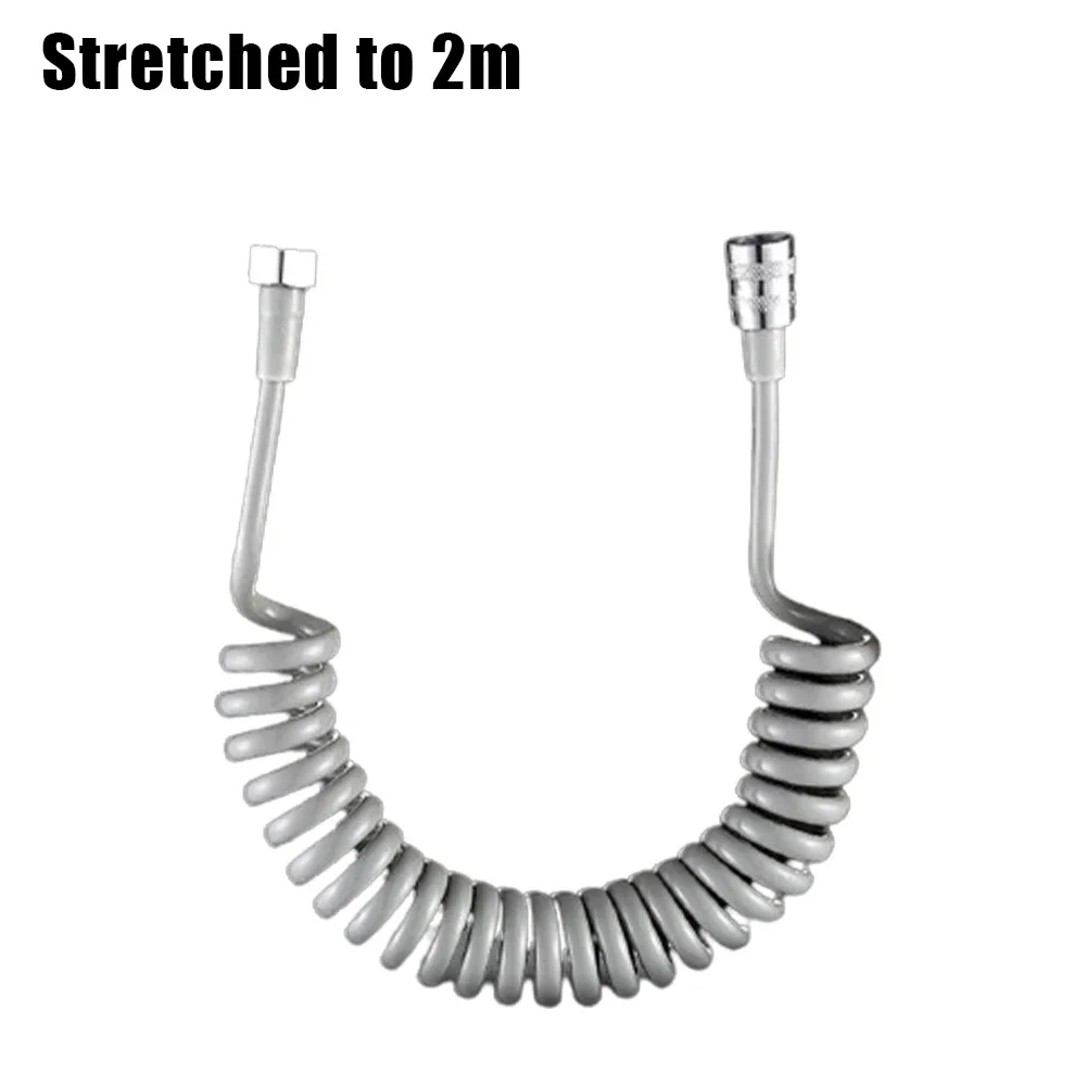 Bathroom Pipe Shower Hose Home Metal Use Spring Telephone Line Style Toilet Accessory Bidet Flexible Practical 4