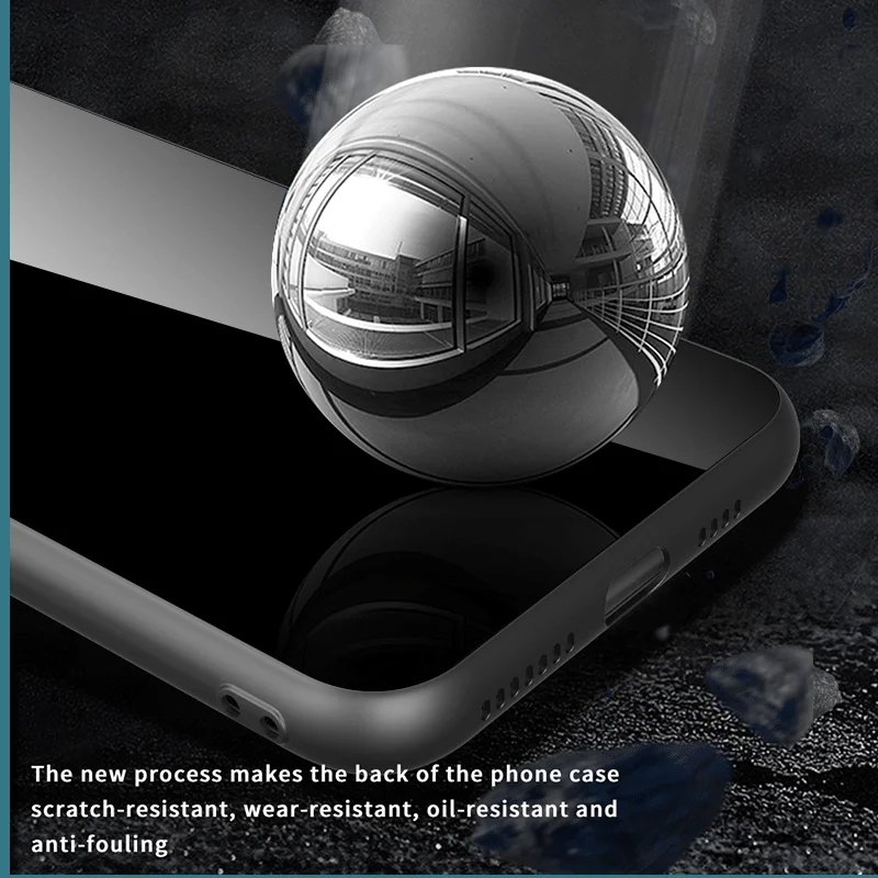 Panda Pattern Hard Tempered Glass Protective Phone Case
