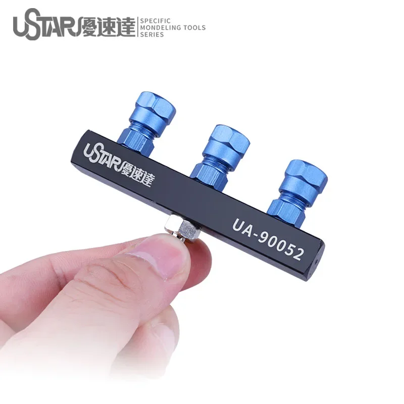 USTAR UA-90052 Spray Special Fork 1in3 Metal Connector for Air Pump Airbrush Assembly Model Building Tools DIY Accessories