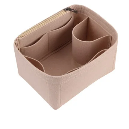 XYJG Silk Bag Organiser Insert Fits Hermes Picotin 18/22, Luxury Handbag Organiser &Tote Shaper Insert (PC26, Gold
