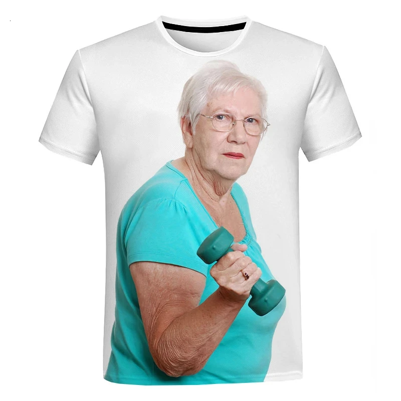 2023 Summer Creative Funny Ladies Licking Red Popsicle 3D Printed T-Shirt Cute Granny Funny Popsicle T-Shirt Casual Loose Tops 5