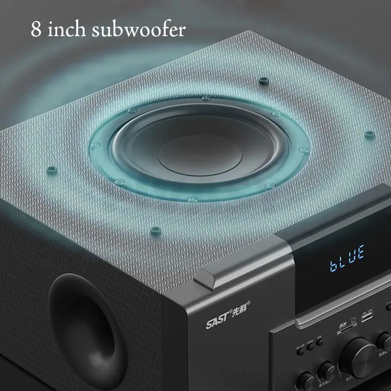 8 Inch 4&Omega; High Power TV Living Room KTV Bluetooth 4.0 Speaker Stereo Sound Subwoofer Speaker 5.1 Home Theater System Audio Set