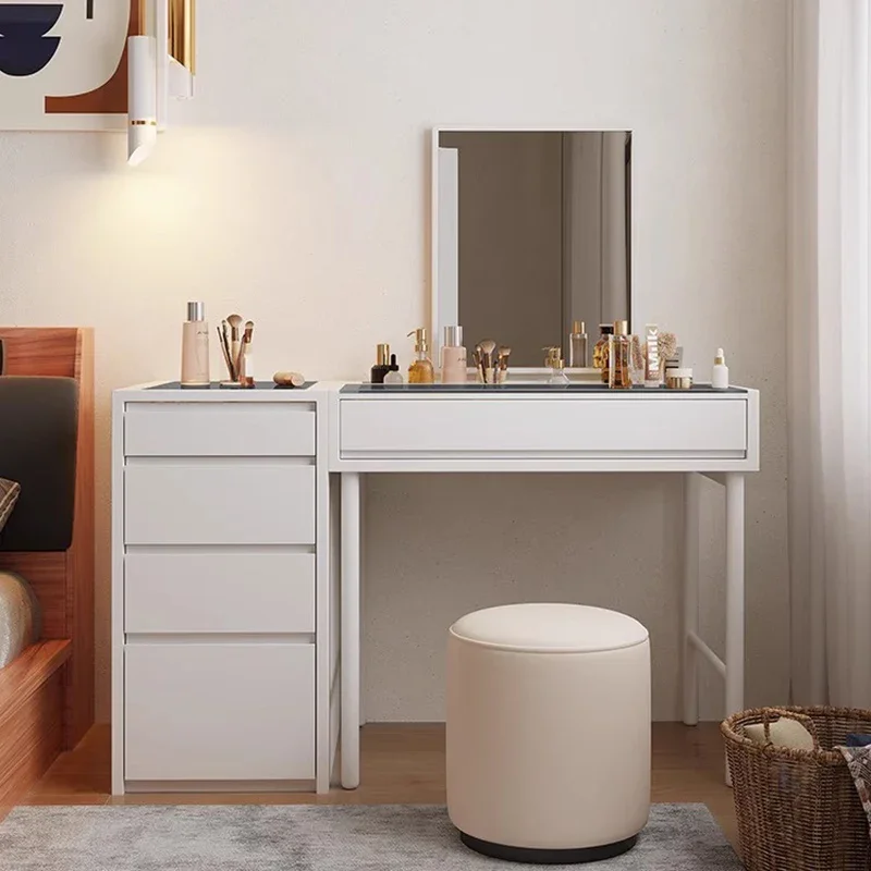 Bedroom Multifunctional Dressing Table Drawer Nordic Luxury European Dressing Table Woman Mirror Schminktisch Home Furniture items makeup dressing table box container drawer nordic organizer woman coiffeuse dressers dressing table mirrors