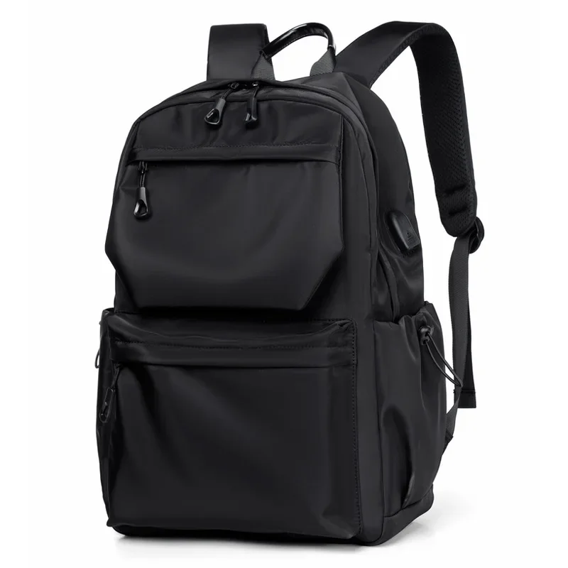 Men's Waterproof Polyester Backpack - Large Capacity Travel & School Laptop Bag 1