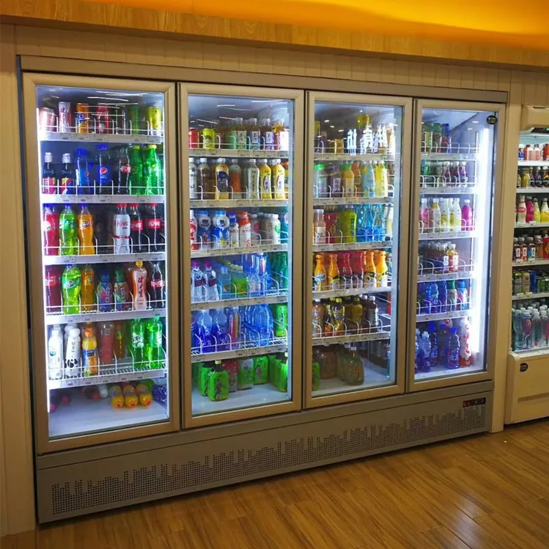 Supermarket Refrigeration Display Fridge Open Chiller Fruit Refrigerator Drink Soft Drinking Fridge With Customized Design - Image 3