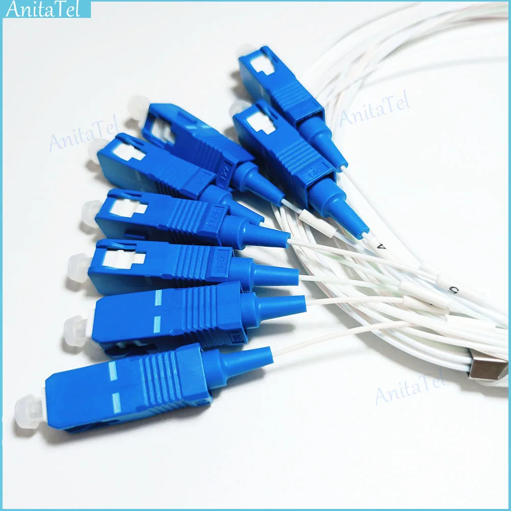 4 Pz/Lotto 1X2 1X4 1 X8 1X16 Sc/Upc Splitter Plc Sm Single Mode 0.9Mm 1M Ftth Splitter In Fibra Ottica G657A1 Lszh Pvc Miglior Splitter