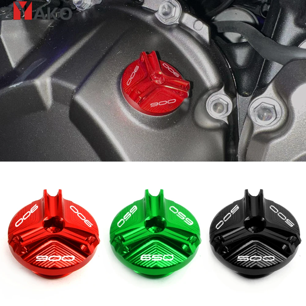 CNC Motorcycle Engine Oil Filler Cap Oil Plug Cover For Kawasaki Z900 RS Z650 Z500 Z400 Z800 Z1000 R SX Ninja 650 500 Versys 650