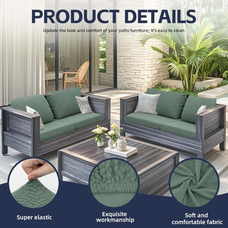 Outdoor Sofa Cushion Covers Image 3
