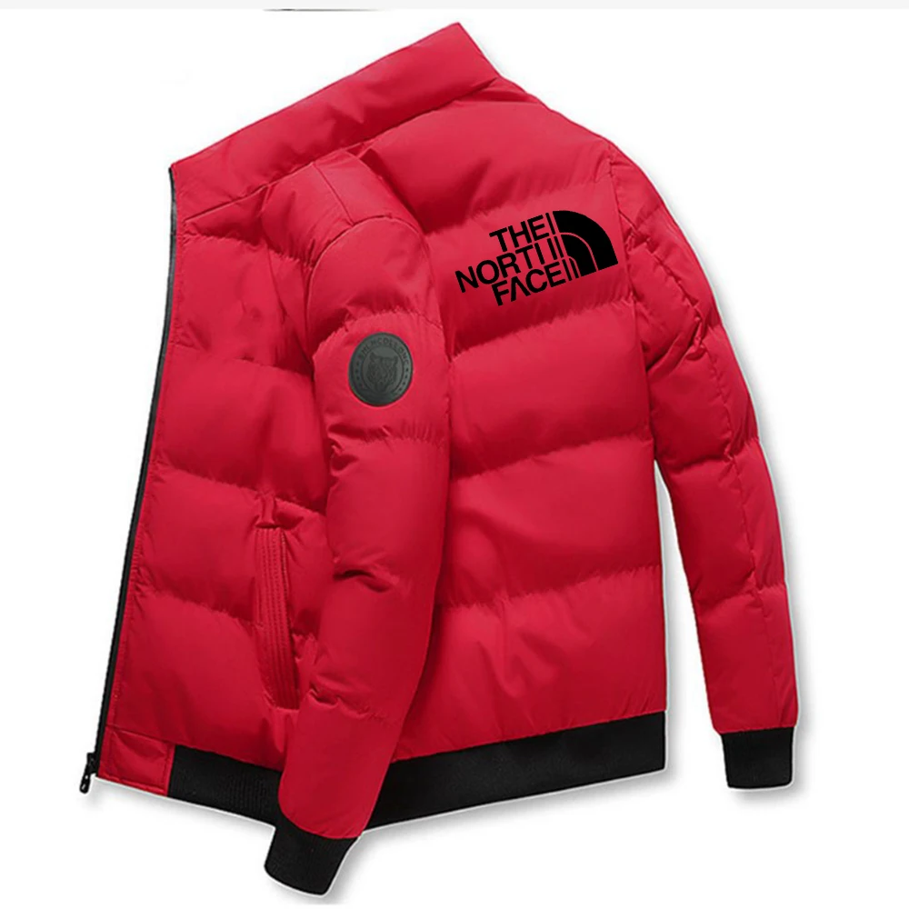 Autumn and winter season thick cotton jacket with lining short jacket with lining cotton men's collarless casual