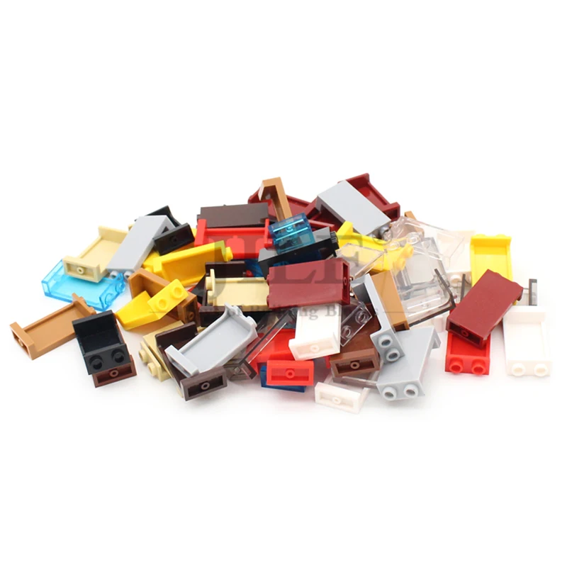 MOC 87544 패널 측면 지원 중공 스터드 DIY 빌딩 블록 벽돌, 도시 스트리트 뷰 액세서리 장난감 호환, 1x2x3, 30 개