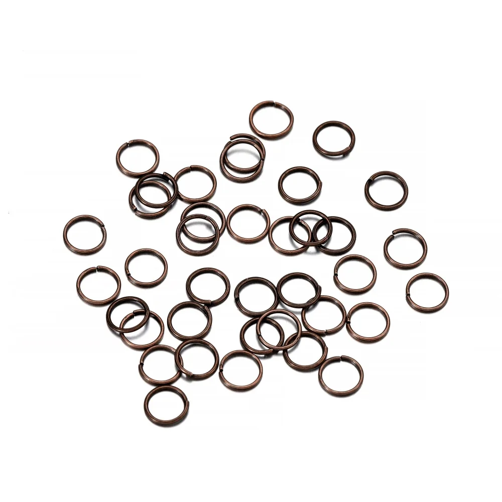 AHUI 200 Stks/partij 3Mm-12Mm Metalen Jump Ringen Sieraden Bevindingen Open Loop Split Ringen Levert Voor Sieraden Maken Handgemaakte Diy Accessoires
