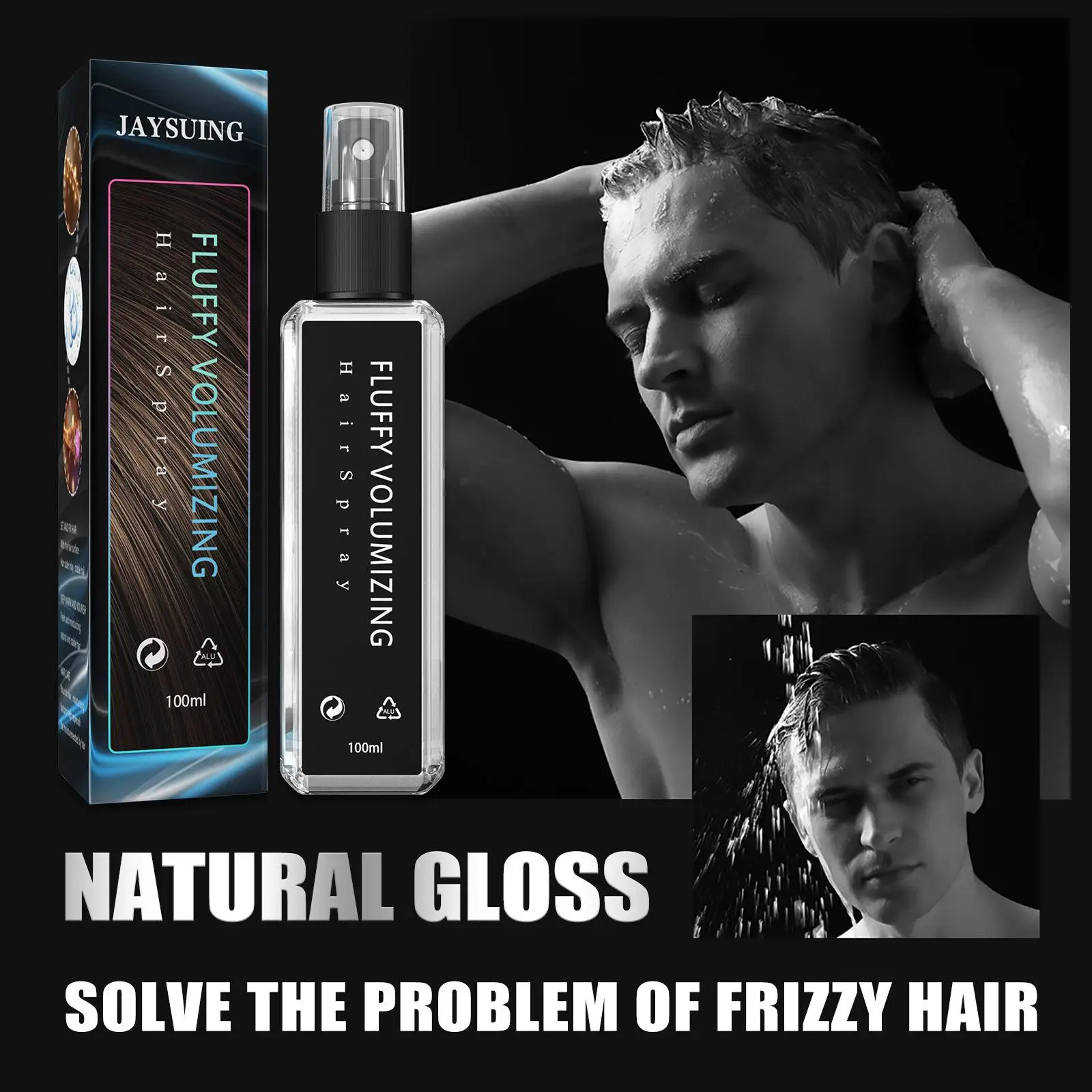  Volumizing Hair Spray 100ml Non Sticky Non Greasy Texture Spray Long Lasting Bright