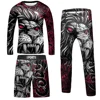 Compression Jersey MMA BJJ Fashion Boys Sets Baby Girl Clothing Set Kids Shorts Sports Bear Sweatshirt Pants 4Pcs Suits Outfits 3