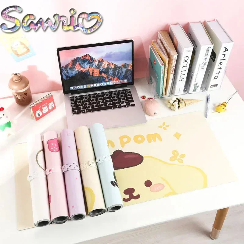 산리오 데스크 매트, 사무실 헬로 키티 멜로디 쿠로미 시나모롤, 미끄럼 방지 컴퓨터 마우스 패드, 게임 패드, PC 액세서리, 대형 사이즈
