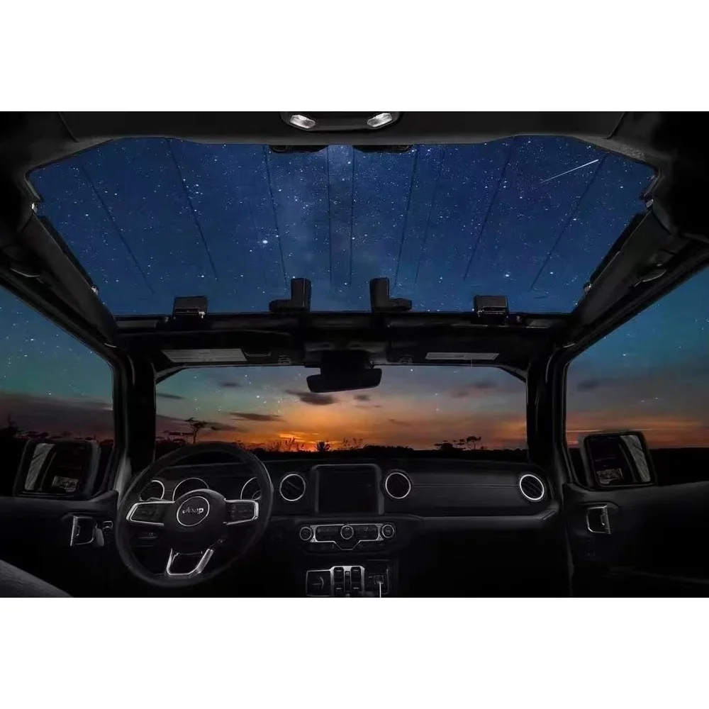 Transparent roof for Jeep Wranglers JL modified soft roof transparent sunroof Gladiator JT modified starry sky roofcustom