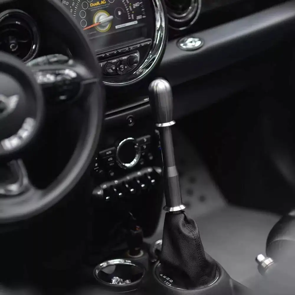 Aluminum Alloy Material Auto Car Part Silver Shift Gear And Hand Brake Trim For Mini Cooper Accessory R56 R55 R57 R58 R59