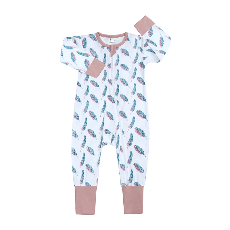 Cotton Long Sleeve Onesie Sleepwear 3