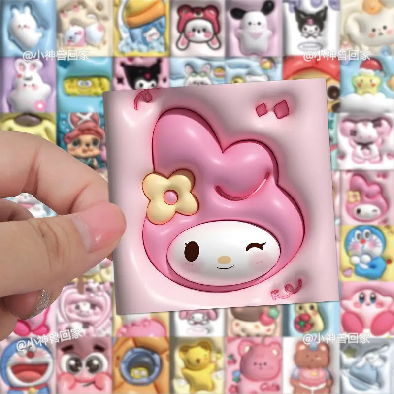 

3D cute sticker expansion relief effect cartoon Hello Kitty Sanrio personality DIY creative decoration waterproof sticker