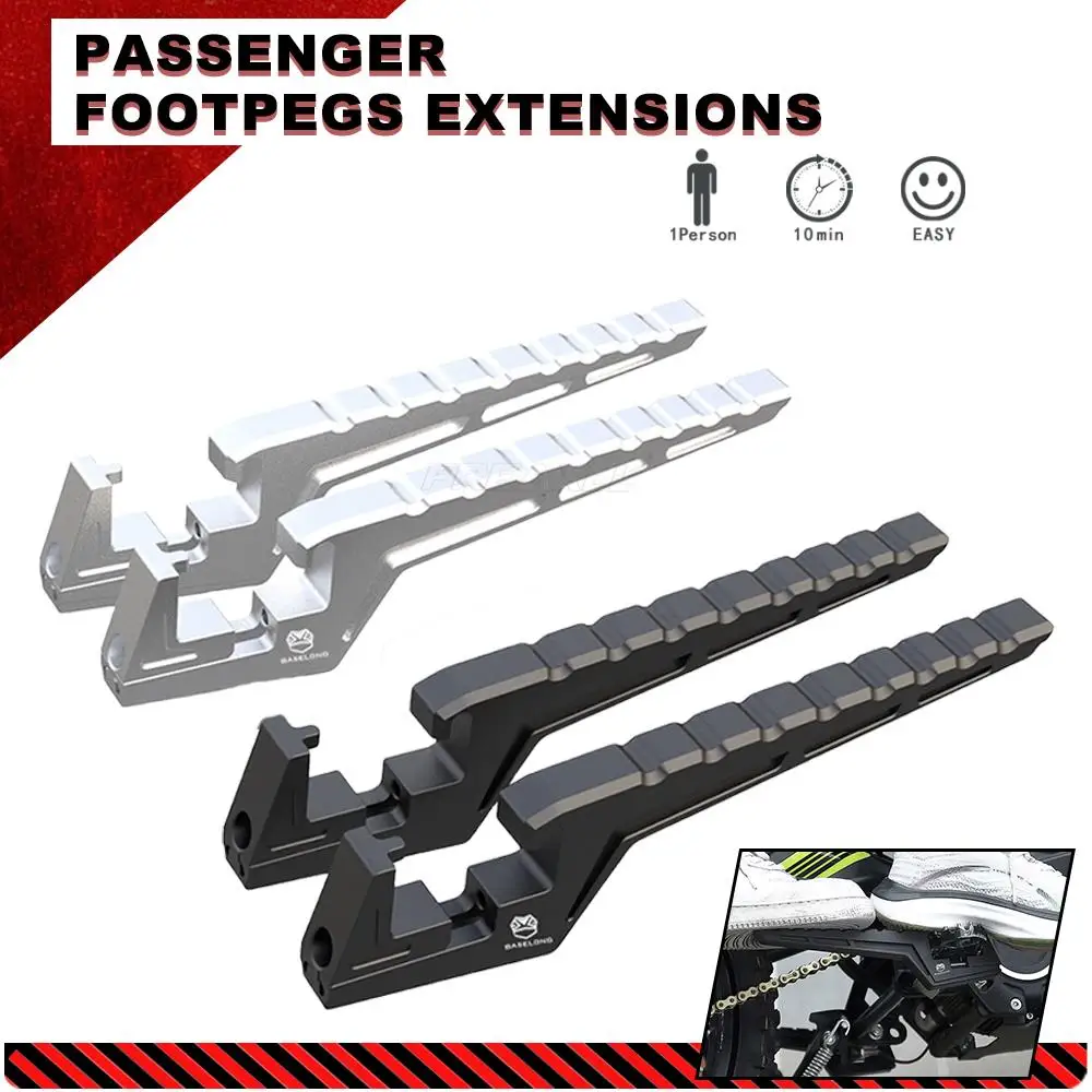 

For Surron For Segway X160 X260 Passenger Foot Peg Extensions Extended Footpegs Dirt Bike Motocross Bike Off-Road Accessories