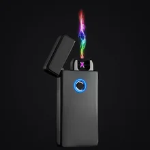

Arc Charging Lighter Windproof Ultra-thin Induction Men's Creative Personality Lighters Smoking Rechargeable Lighter