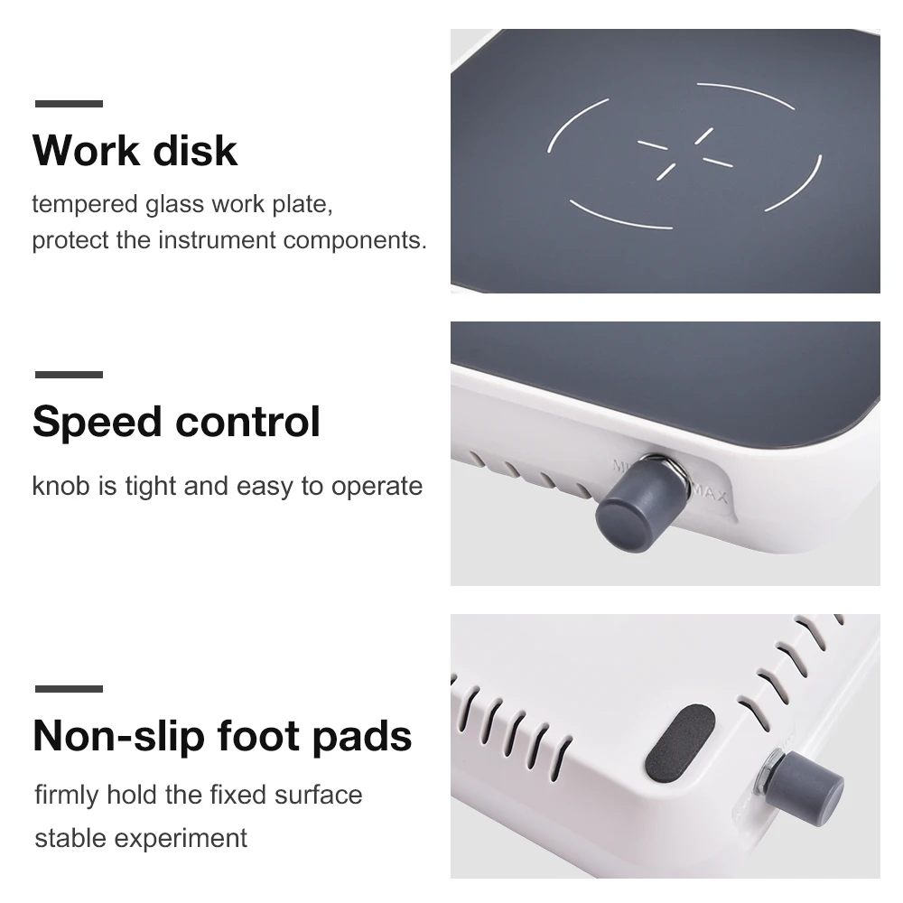 Mini Plate Stir 2000ml Lab Magnetic Stirrer 300-1500rpm Control Magnetic Mixer Micro Stirrer With Stirring Bar EU UK Plug