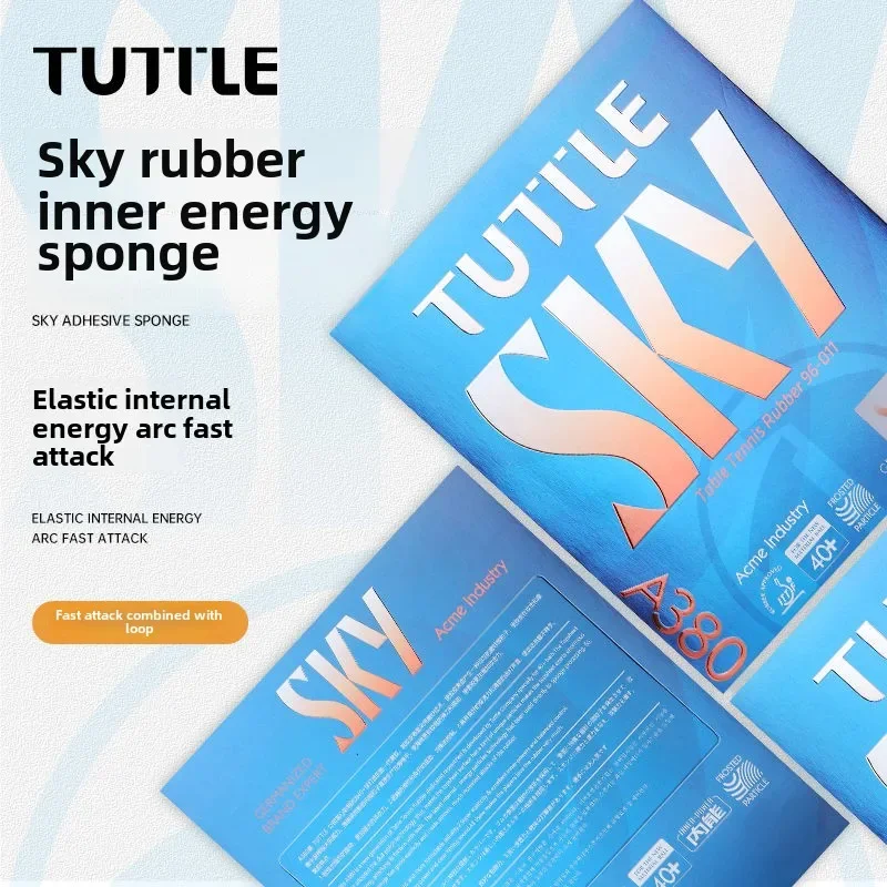 TUTTLE SKY-A380 Table Tennis Racket Rubber High-density Sponge Frosted Rubber Surface Arc Circle Fast Attack Rubber Cover
