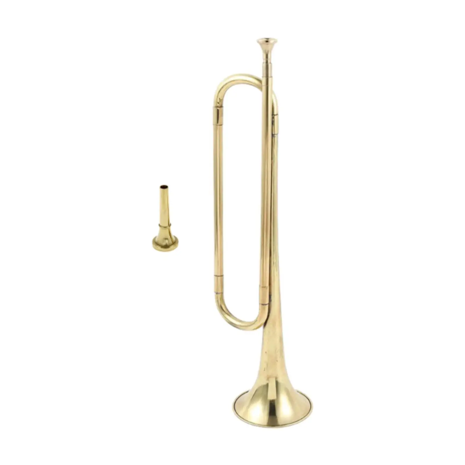 C Flat Bugle Brass Bugle with Mouthpiece Professional Musical Instrument