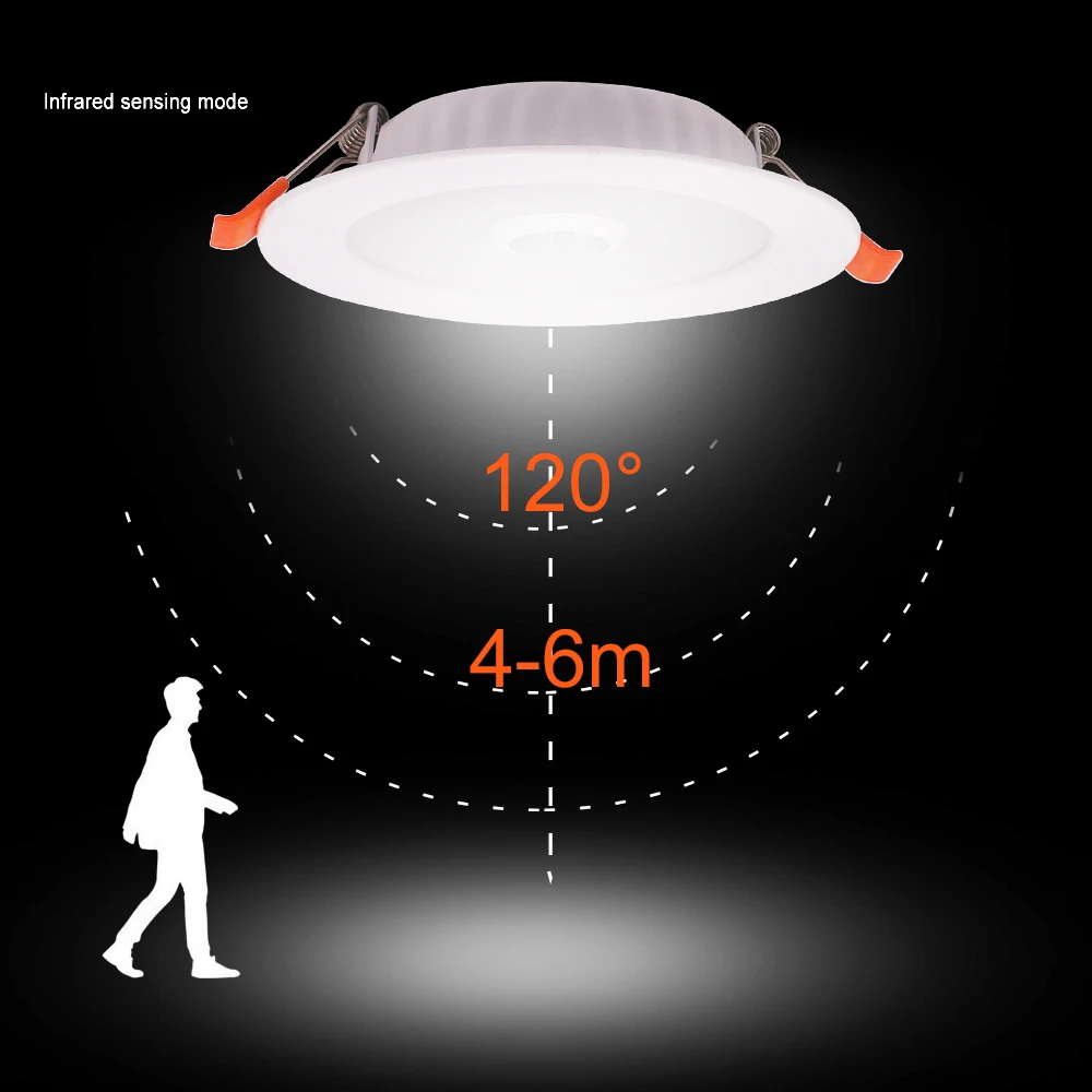 Luz Con Sensor De Movimiento E14 220V Lámpara Led 5W 7W 9W Bombilla Auto  Inteligente Lámpara De Cuerpo Infrarroja Con Las Luces Del Sensor De  Movimiento, Blanco Frío 6000K, E14 5W 