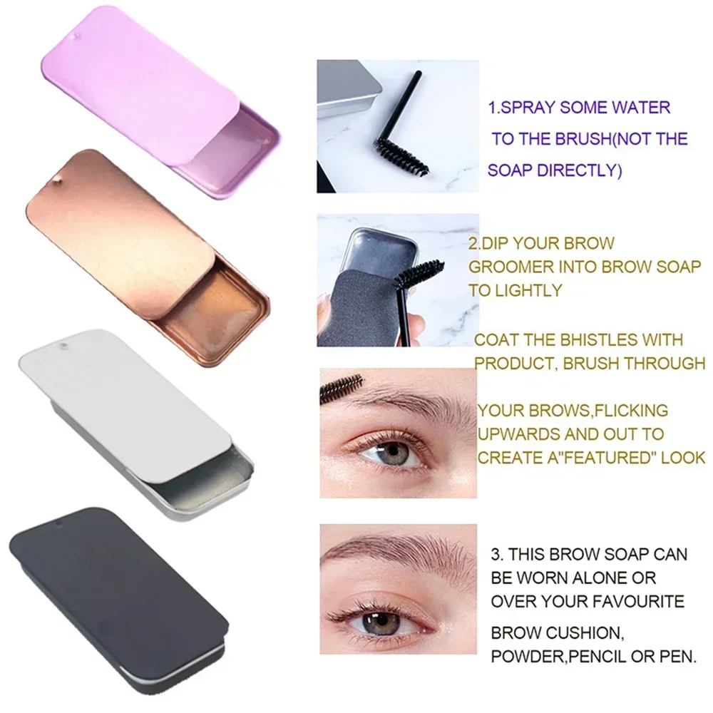 Wild Eyebrow Shaping Soap Private Label Long Lasting Natural Clear Brow Styling Gel Wholesale Makeup Custom 5