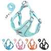 Dog Harness Leash Set for Small Medium Dog Cat Chest Strap Reflective Dog Clothes Vest Set Chihuahua Outdoor Walking Pet Supplie 1