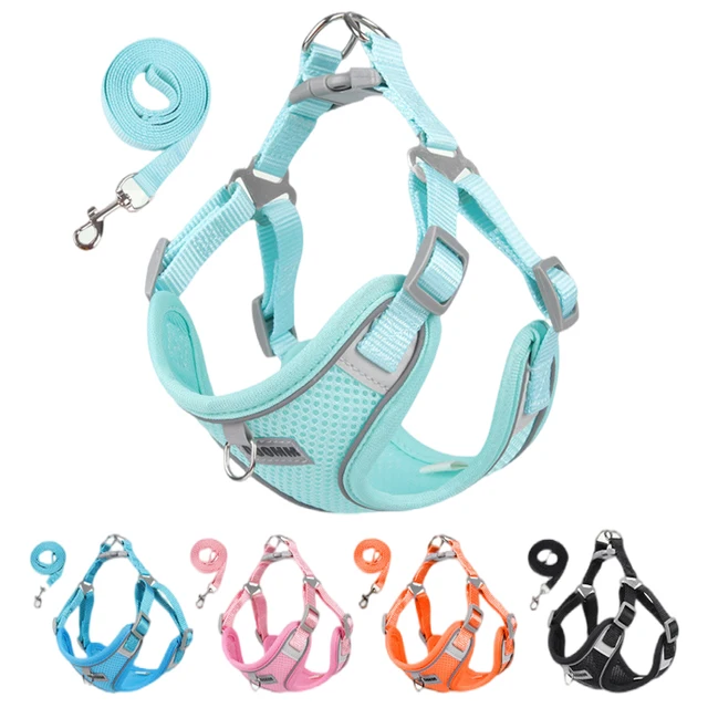 Reflective Dog Harness Leash Set 1